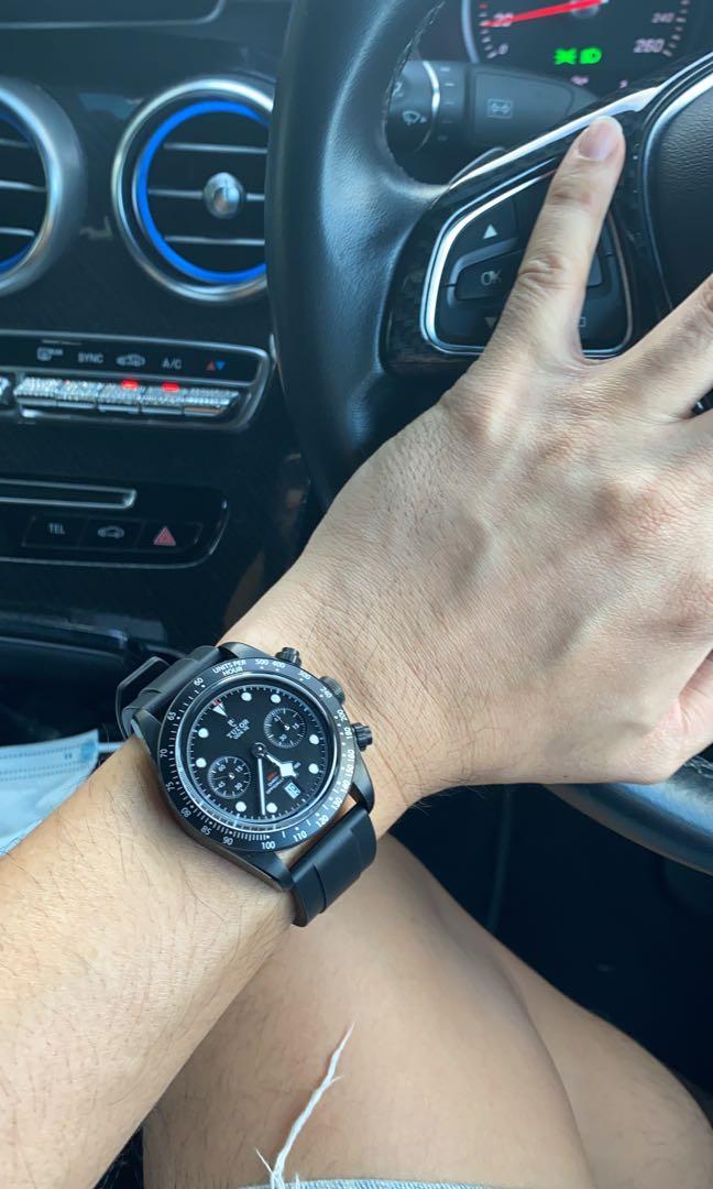 Black Bay Rugby Watch Tudor Black Bay Chrono Dark All Blacks