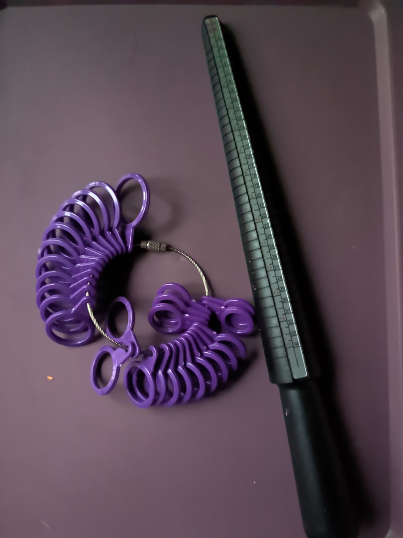 US Mandrel Ring Measuring Sizer Gauge Finger Size Sizing Stick Jewelry