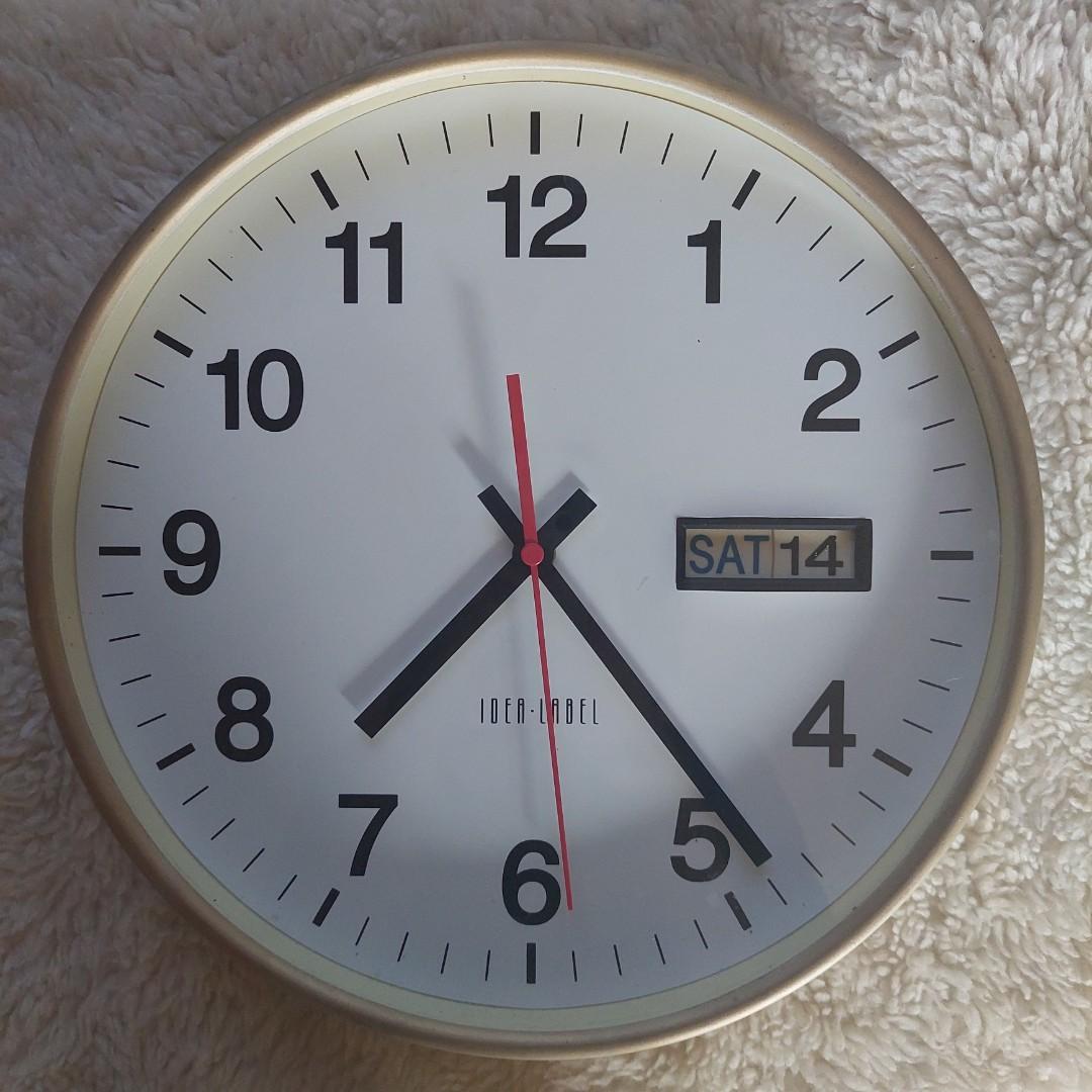 VINTAGE IDEA LABEL JAPAN-MADE WALL CLOCK, Furniture & Home ...