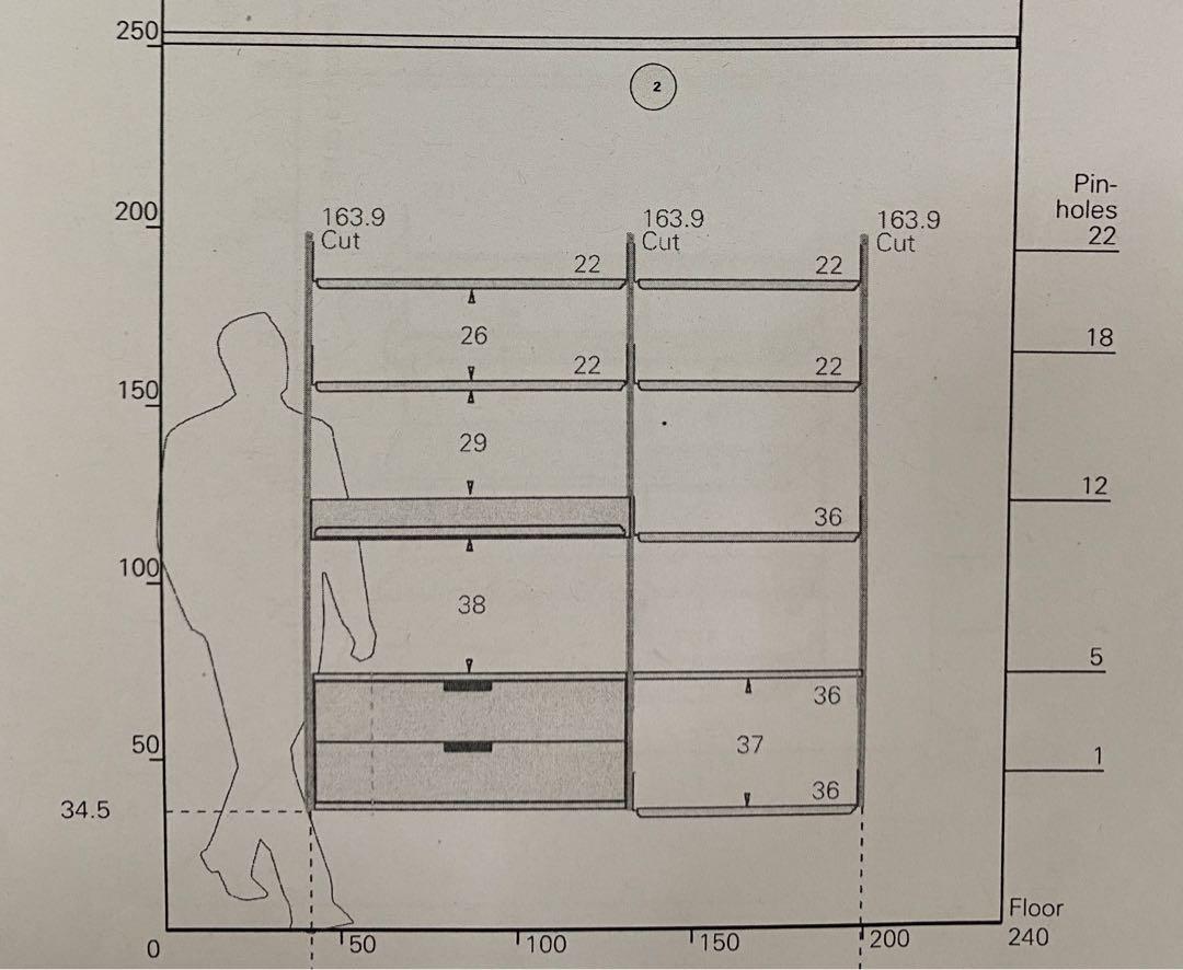 VITSOE 606 Universal Shelving System entire system (USD 2500