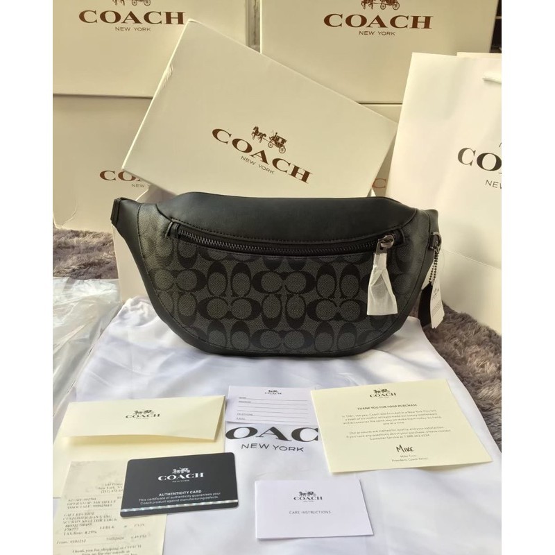 Harga waist online bag coach ori