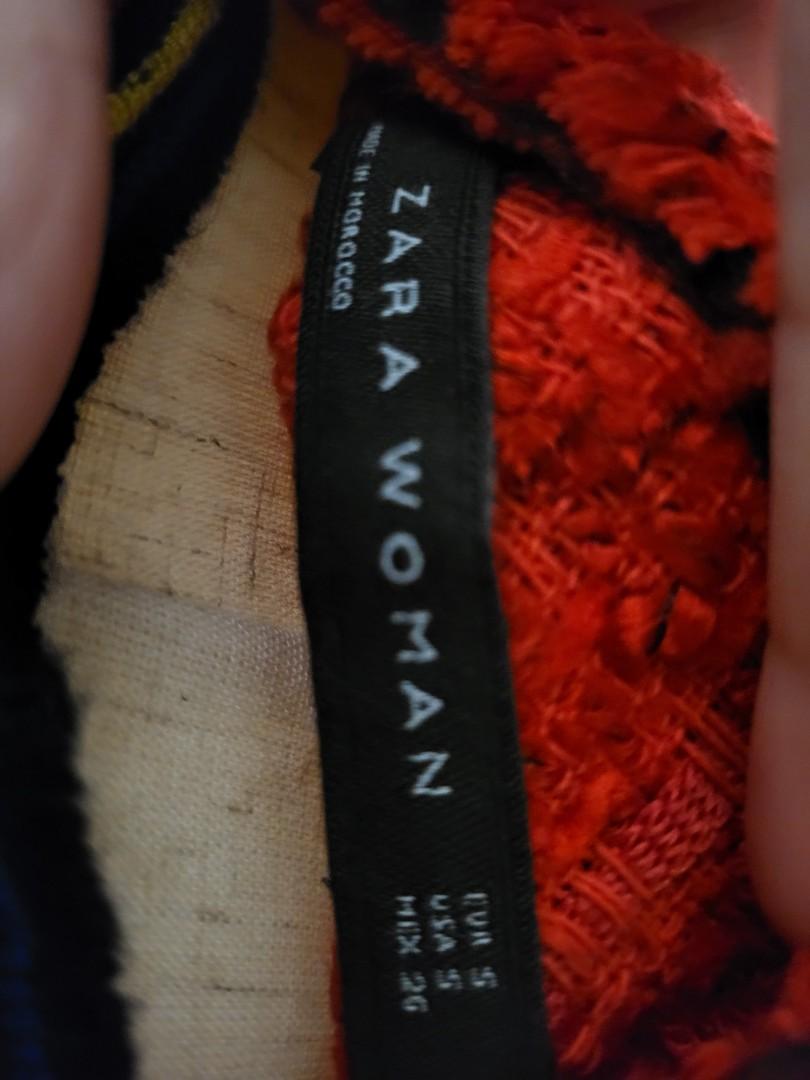 2pc Zara Tweed Skirt and Turtleneck Knit, Women's Fashion, Bottoms