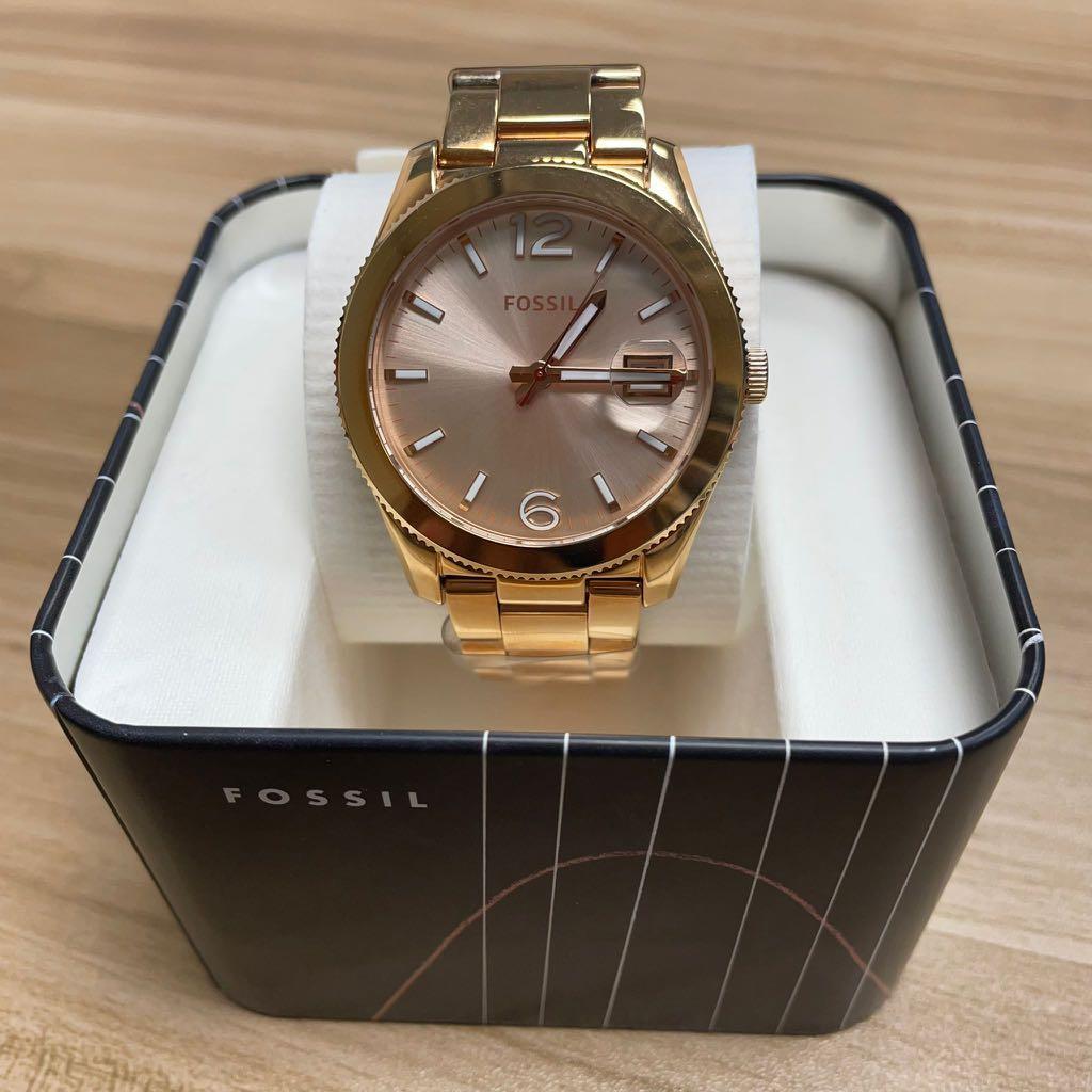 Fossil perfect boyfriend watch rose gold new arrivals