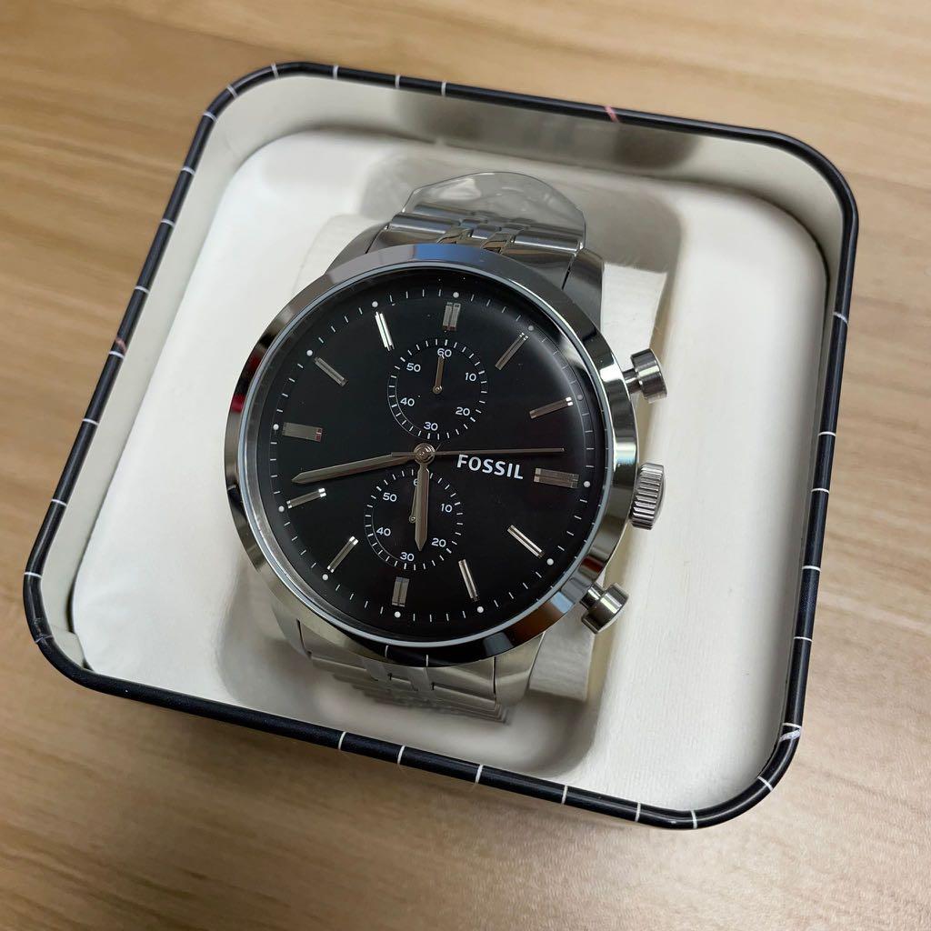 100 AUTHENTIC FOSSIL TOWNSMAN CHRONOGRAPH BRACELET WATCH FS4784