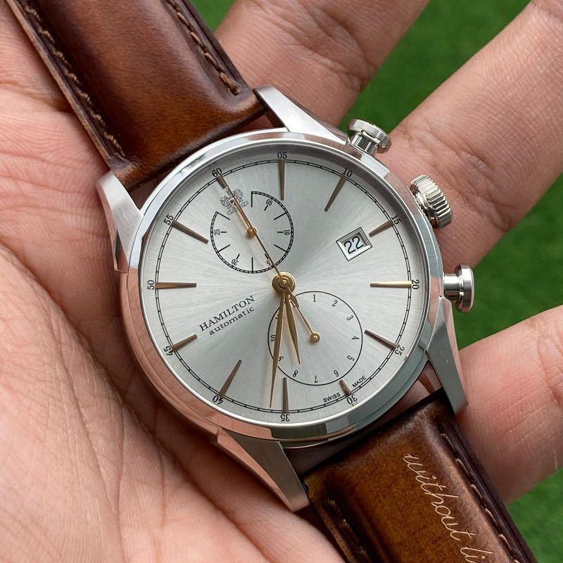 100 AUTHENTIC HAMILTON CLASSIC SPIRIT OF LIBERTY AUTOMATIC SPECIAL EDITION CHRONOGRAPH 42MM WATCH H32416581