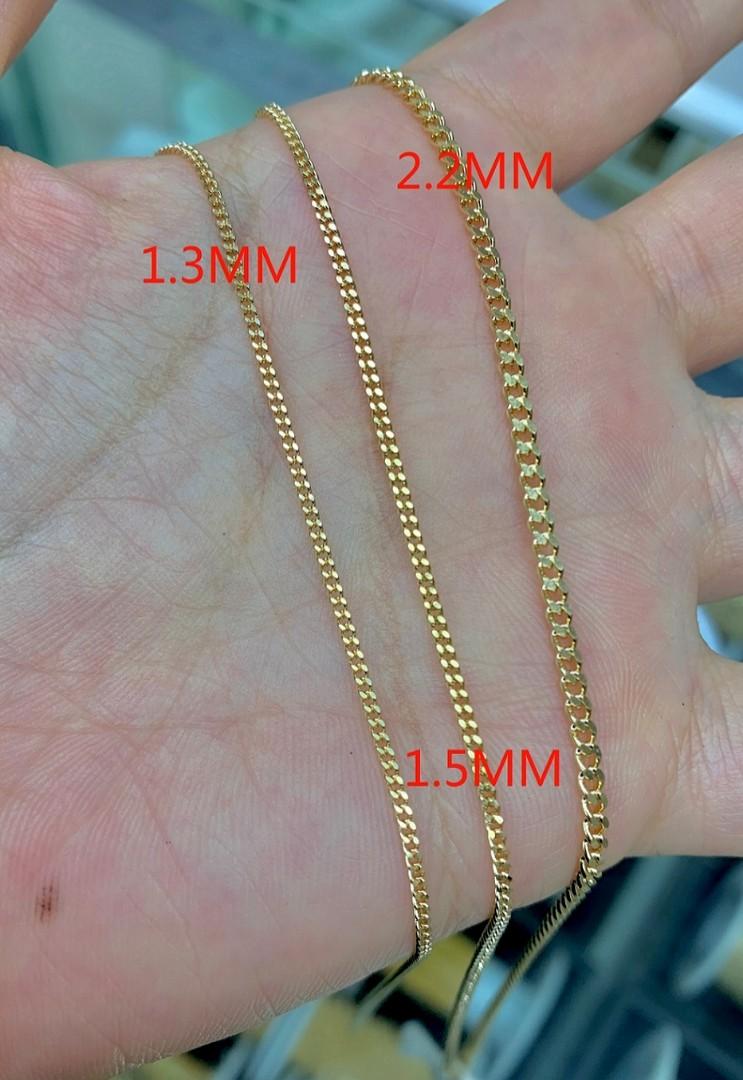 6"~10",750,18K Gold,Rose Gold,White Gold,1.1 mm Flat Cable Chain Anklet,Bracelet 