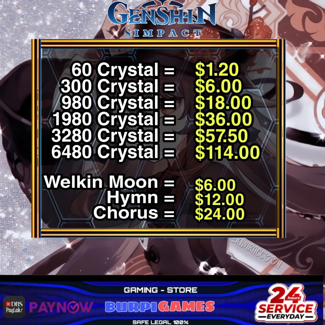 24 7 Genshin Impact Legit Top Up Recharge Video Gaming Gaming Accessories Game Gift Cards Accounts On Carousell