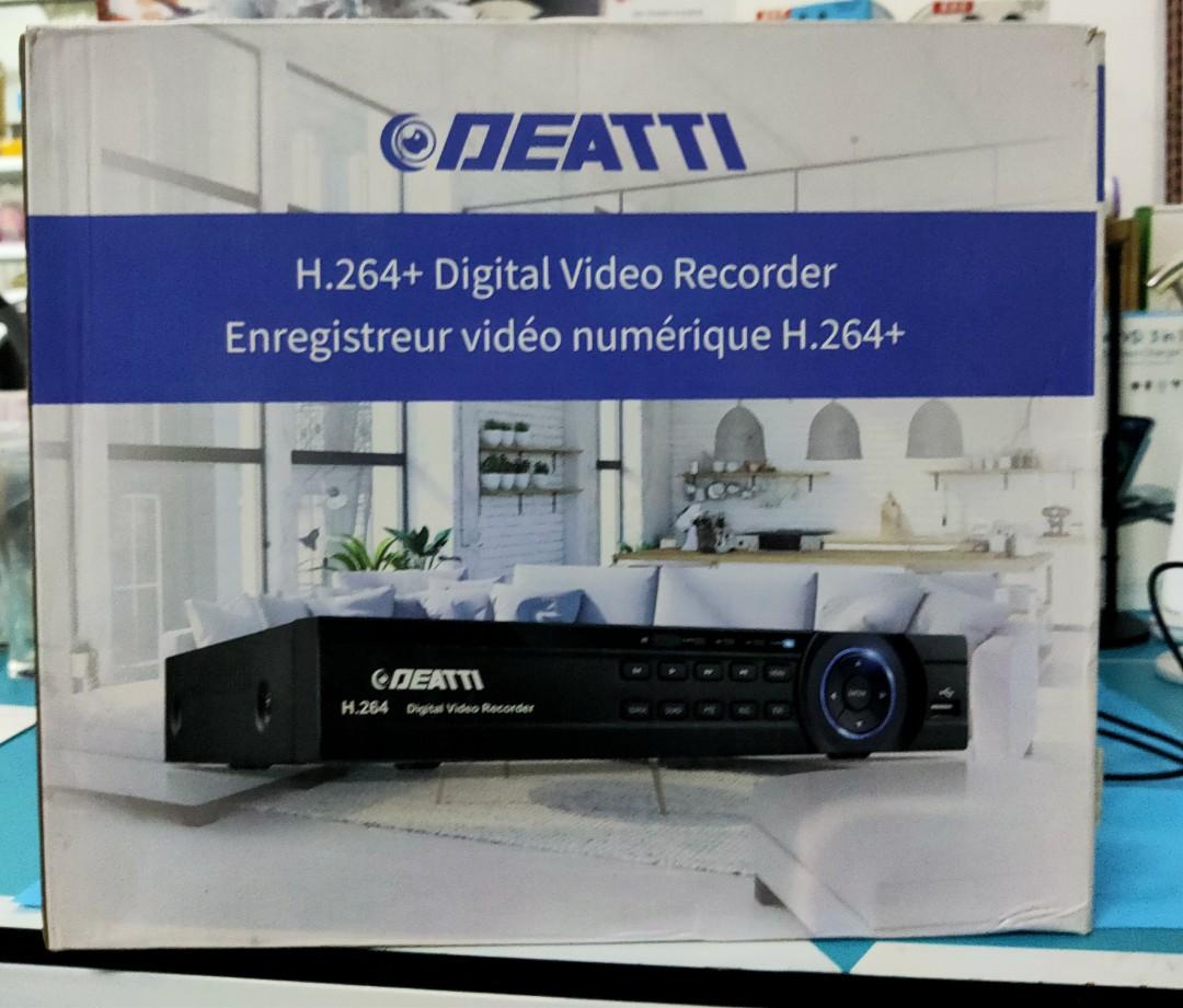 4 Channel CCTV DVR Recorder, DEATTI HD 1080P Lite 5in1 Hybrid DVR for