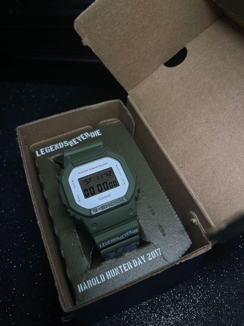 本物の カシオ シリアル入 HUNTER HAROLD DW-5600M G-SHOCK 腕時計