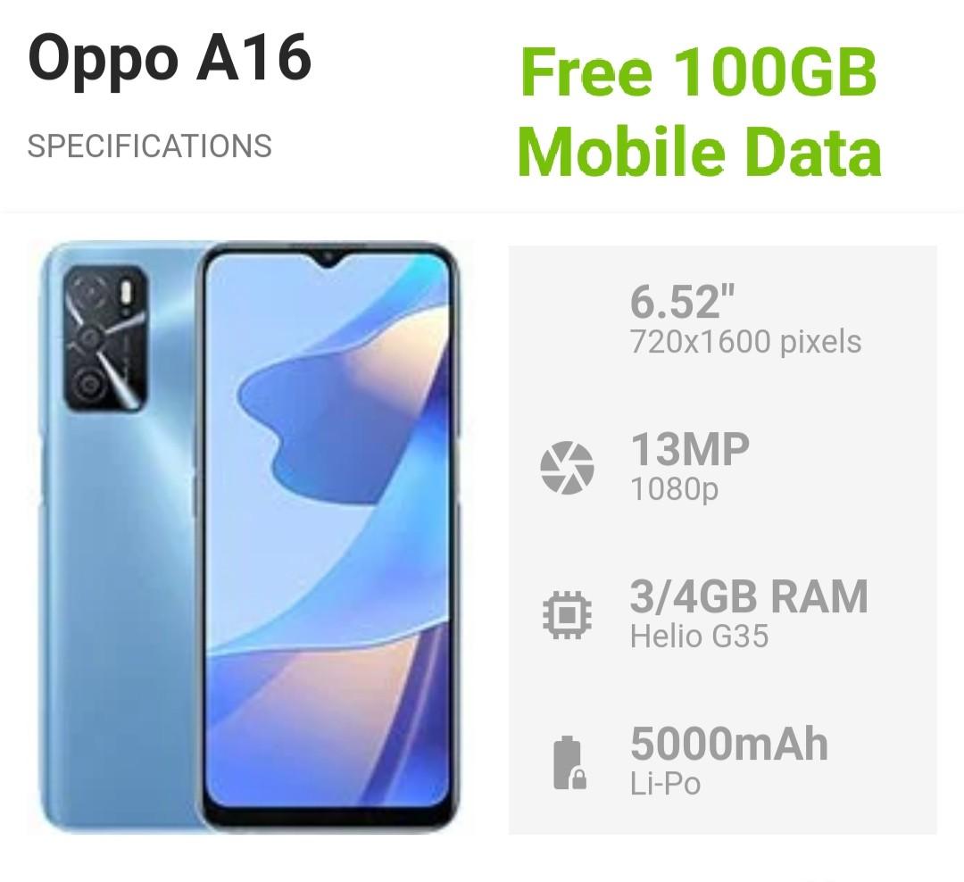 a16 oppo ram