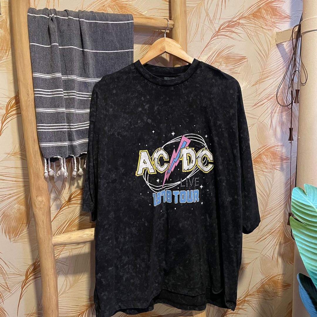 ACDC Oversized T-shirt, Men's Fashion, Tops & Sets, Tshirts & Polo ...