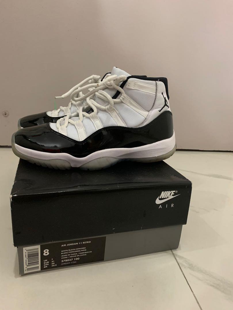 Authentic jordan 11 concord hot sale