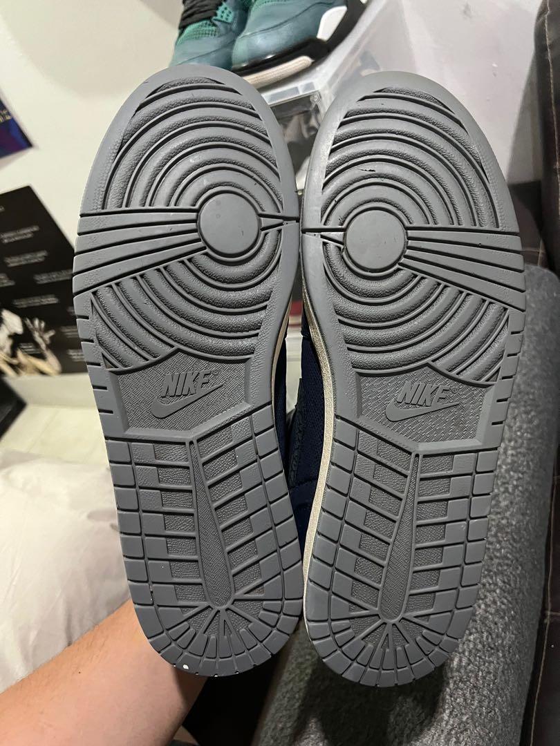 Air Jordan 1 Phat Mid Obsidian Cool Grey Originals 13Uk, Men'S Fashion,  Footwear, Sneakers On Carousell