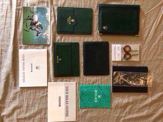 Assorted Authentic ROLEX Double Boxes Anchor manuals Passport Holder Leather Card Holder Tags Green Box for Datejust DJ Submariner Subma Explorer Sea Dweller President
