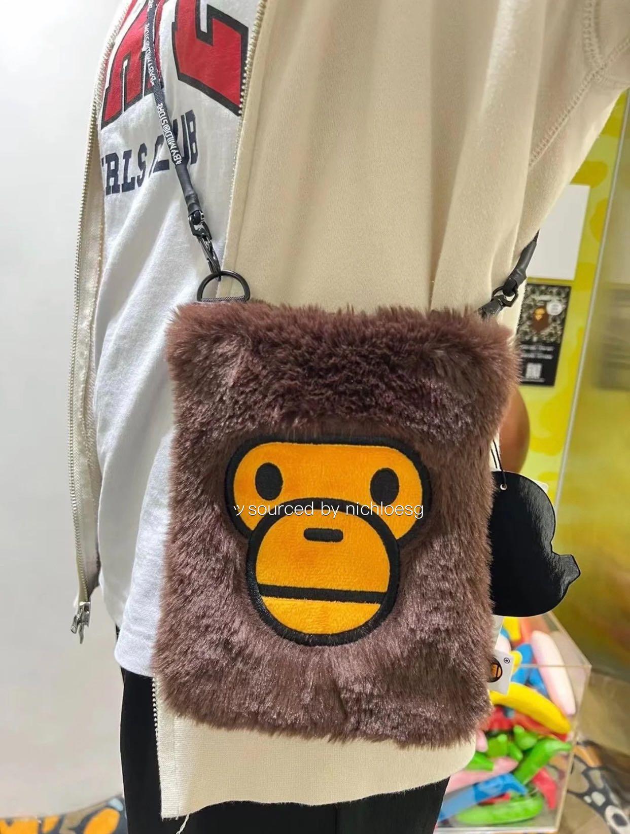 Baby Milo Brown Fur Tote Bag