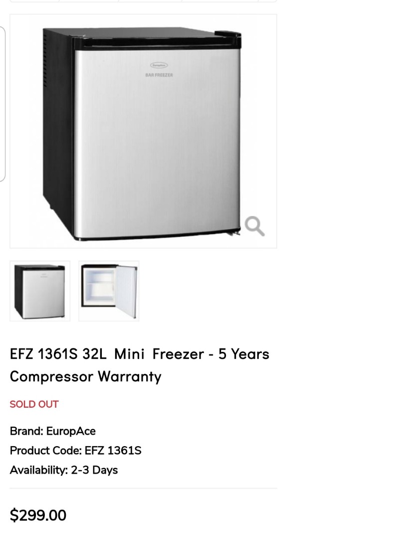 Bar freezer, TV & Home Appliances, Kitchen Appliances, Refrigerators