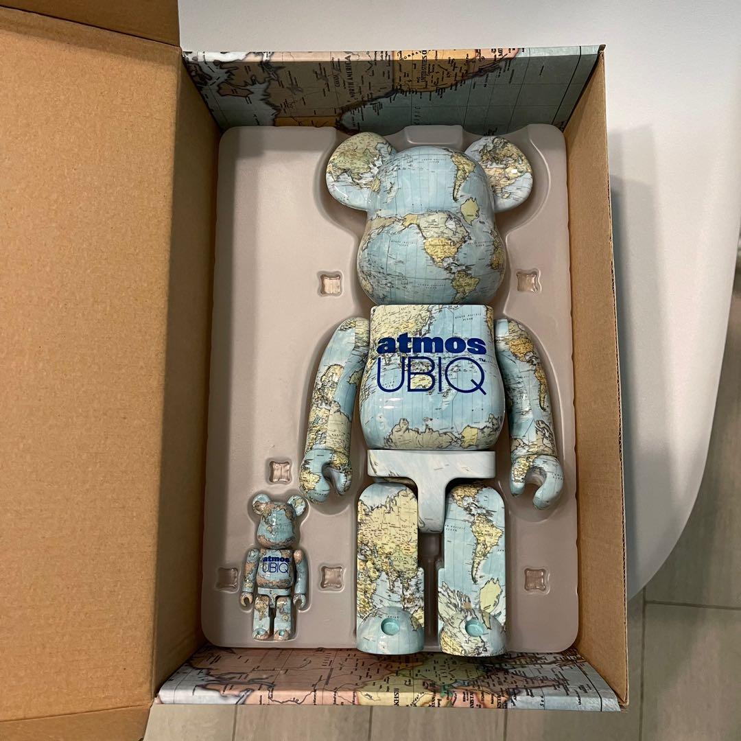 Bearbrick atmos UBIQ earth map 400 100 be rbrick