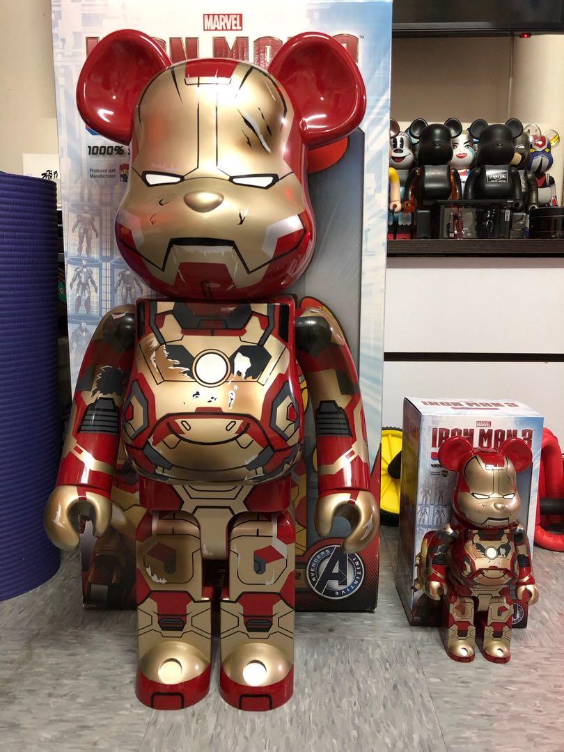 BE@RBRICK IRONMAN DAMAGE Ver. 1000&400