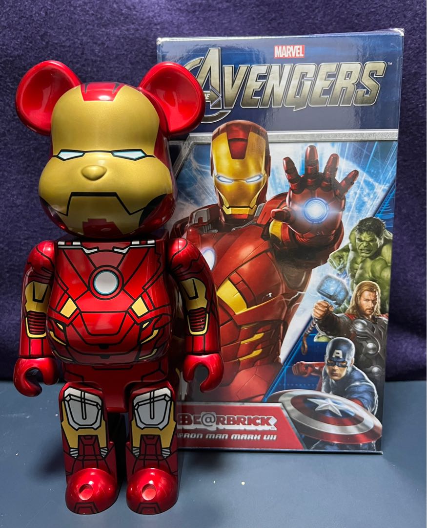 Bearbrick Ironman Mark 7 400% Mark VII The Avengers, 興趣及遊戲 