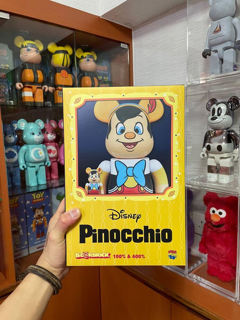 Bearbrick Pinocchio 100% 400% Be@rbrick 木偶奇遇記匹諾曹, 興趣及遊戲, 玩具 遊戲類- Carousell