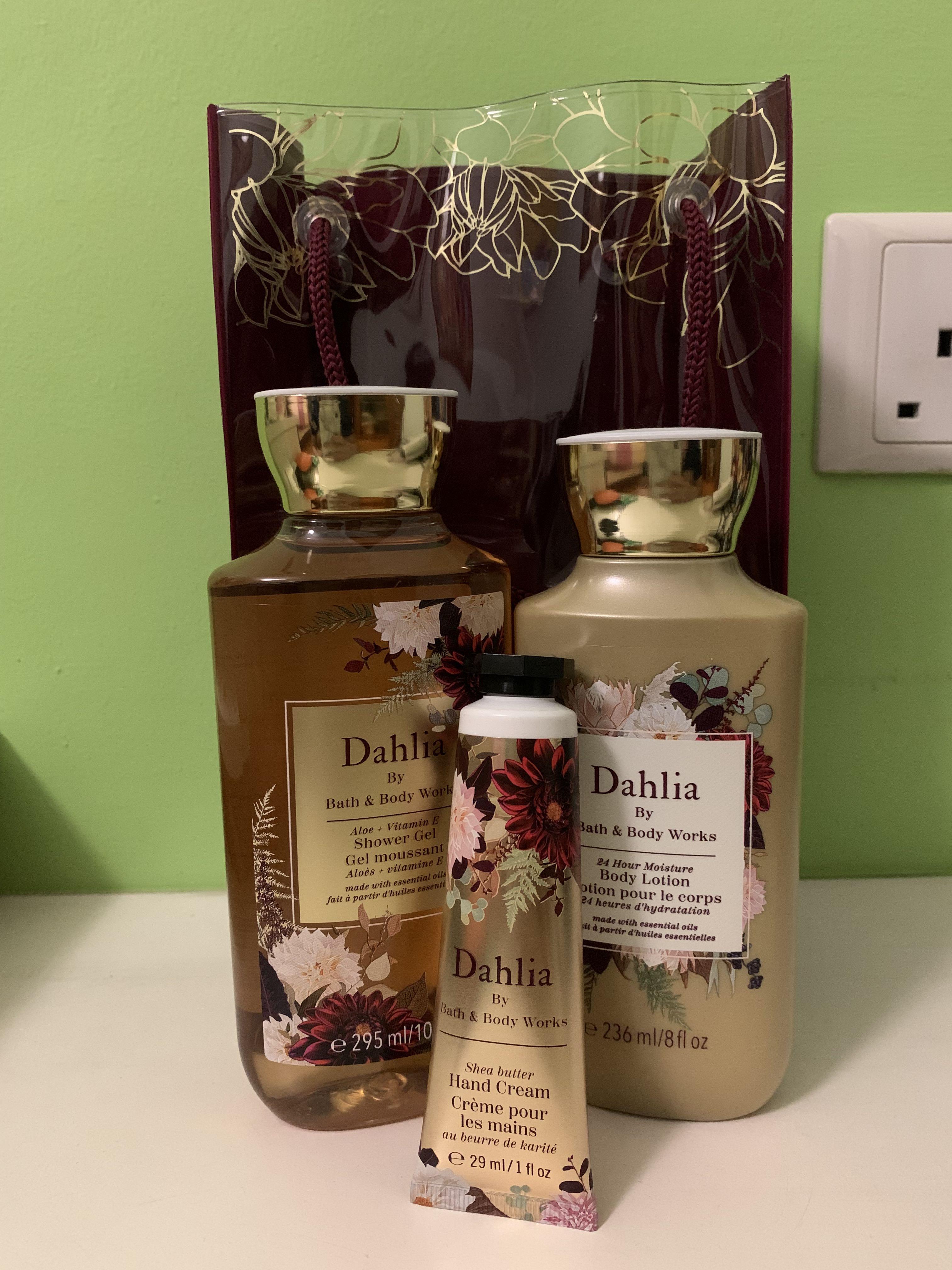 BNIB Dahlia Gift Set from Bath & Body Works, Beauty & Personal Care