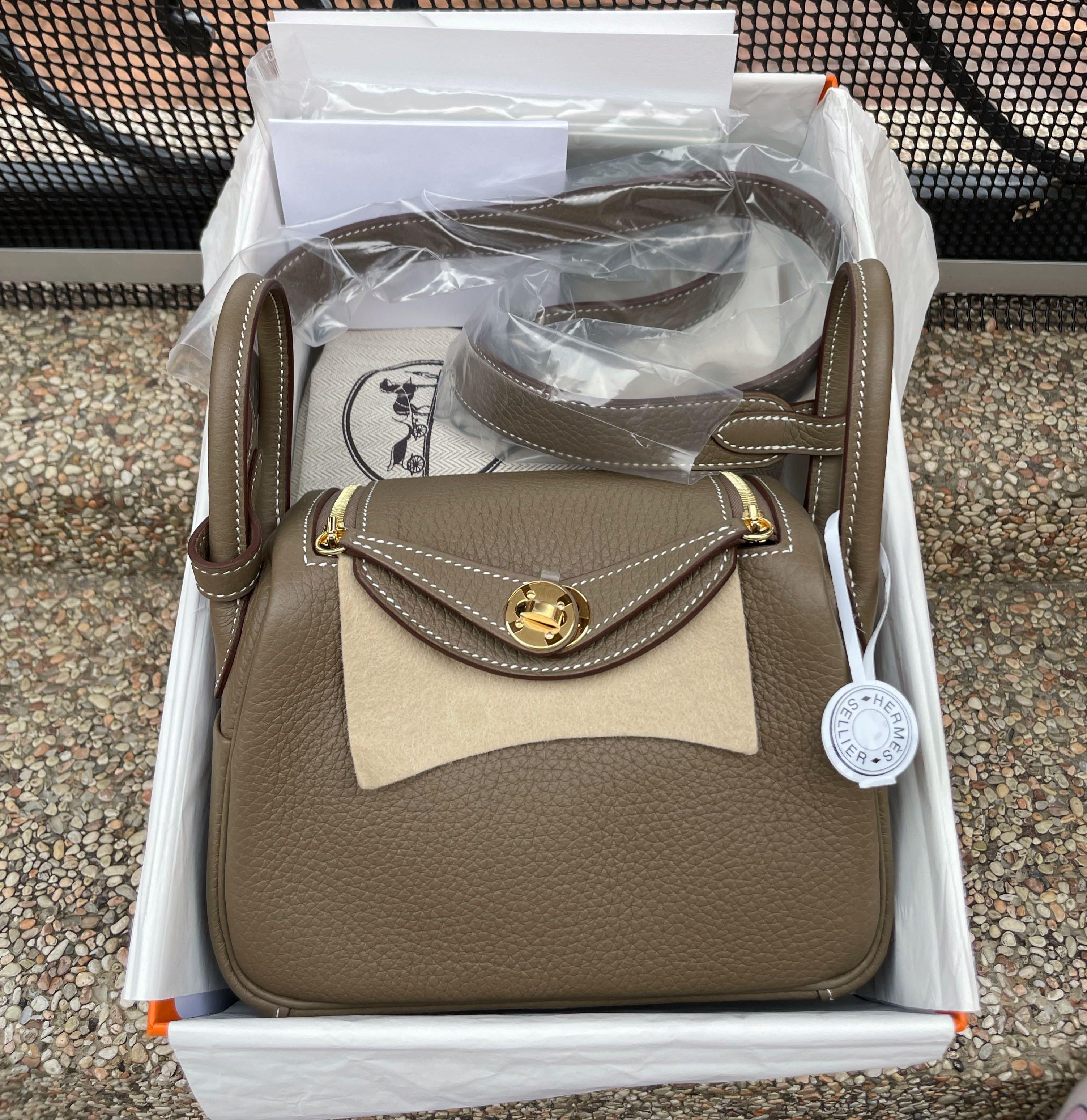Hermes Lindy 26 etoupe ghw brand new, Luxury, Bags & Wallets on