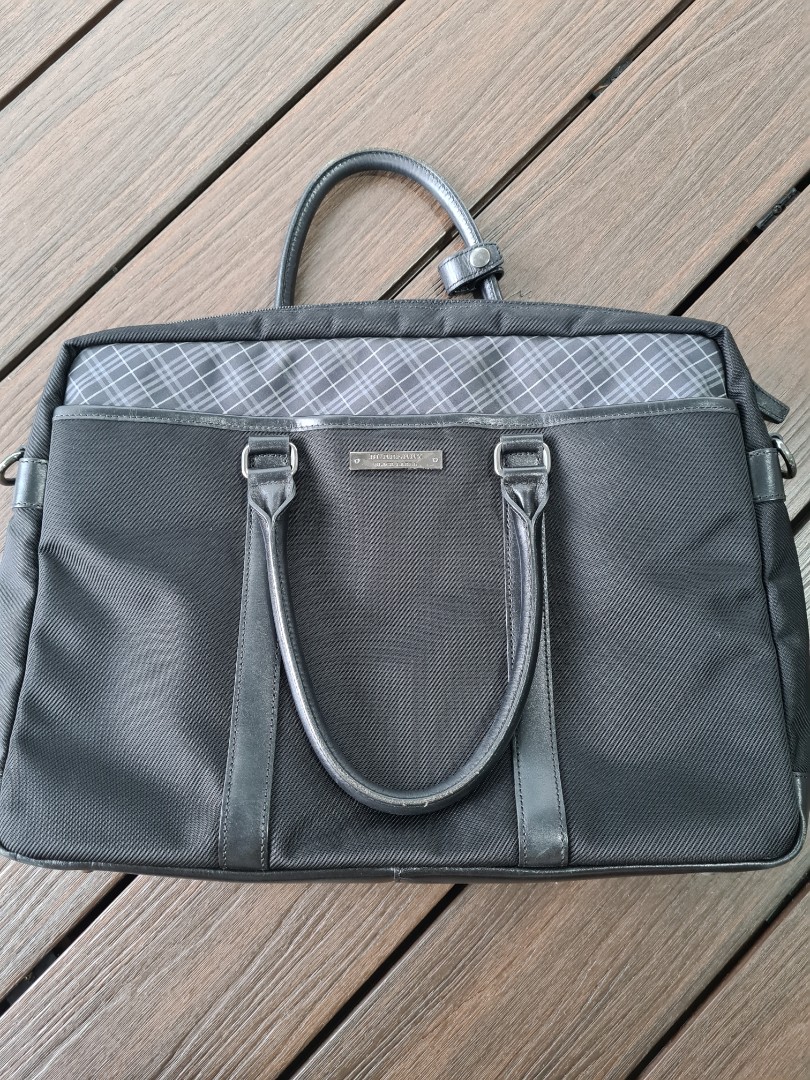 Burberry Laptop Bag Authentic, Men's Fashion, Bags, Briefcases on