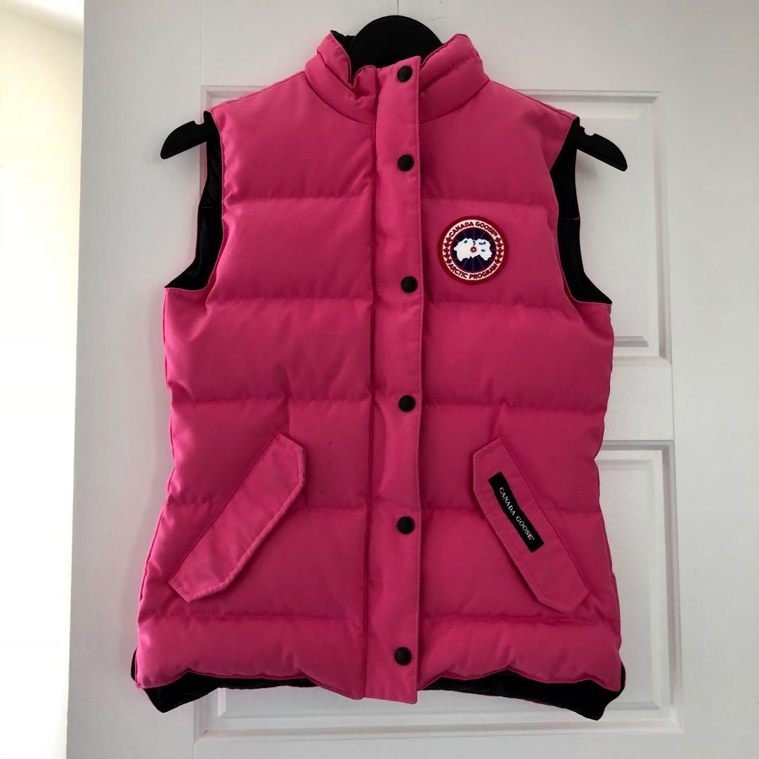 Canada goose vest pink hotsell