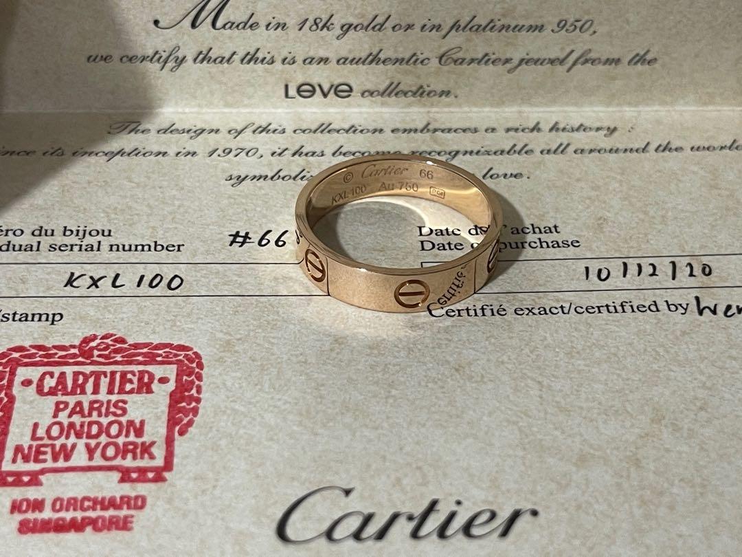 Cartier stamp on ring hot sale