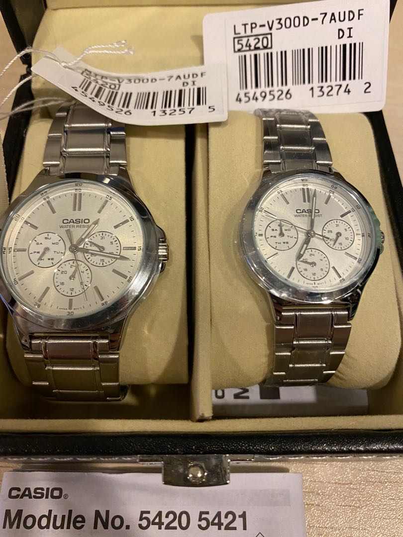 Casio Couple Watch metal straps