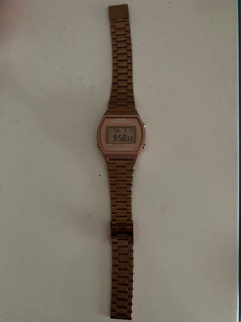 Casio rose top gold small