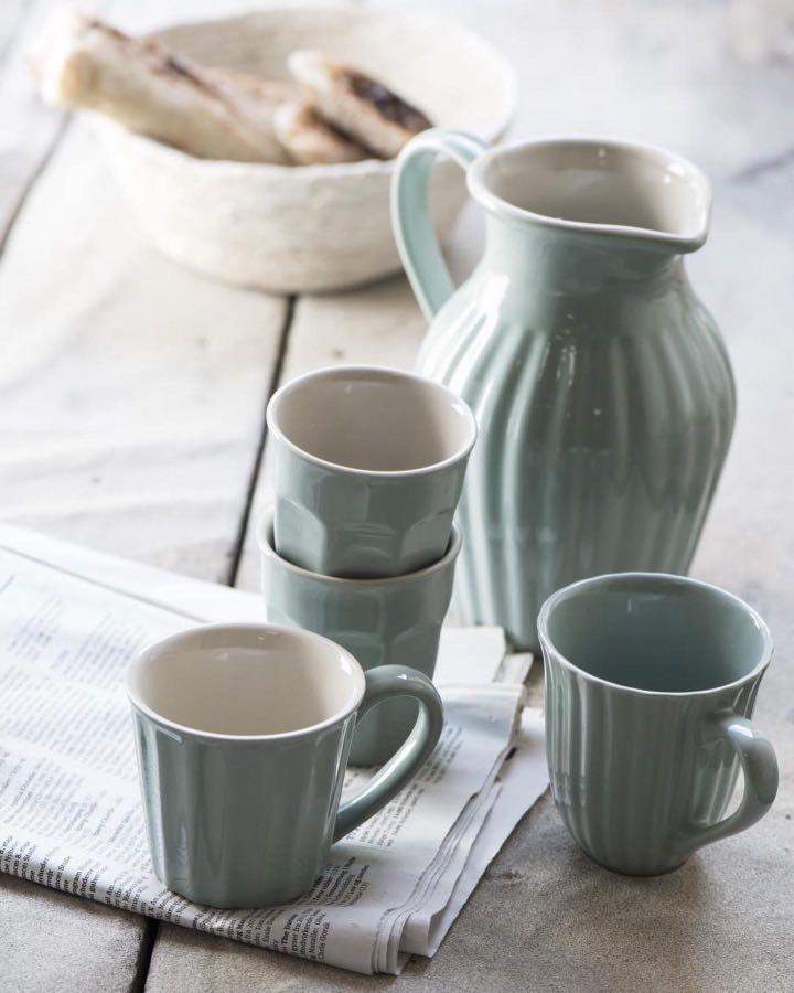 Ceramic Cafe latte mug 3 colors available, Furniture & Home Living