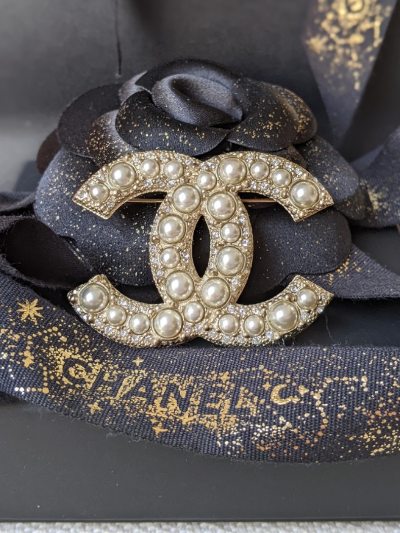 Cc pearl brooch cheap