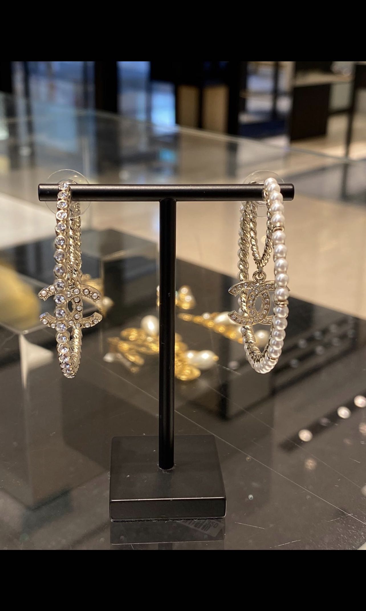 Chanel Mismatch Big Hoop Earrings Luxury Accessories On Carousell