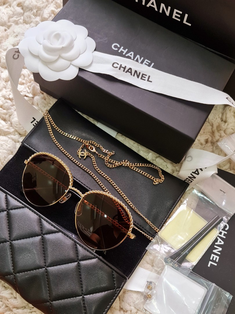 CHANEL PANTOS SUNGLASSES, Luxury, Accessories on Carousell