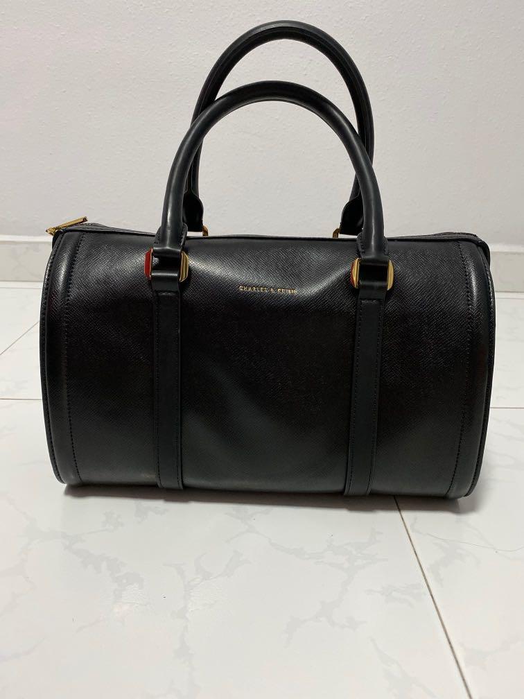 Charles and keith boston bag outlet