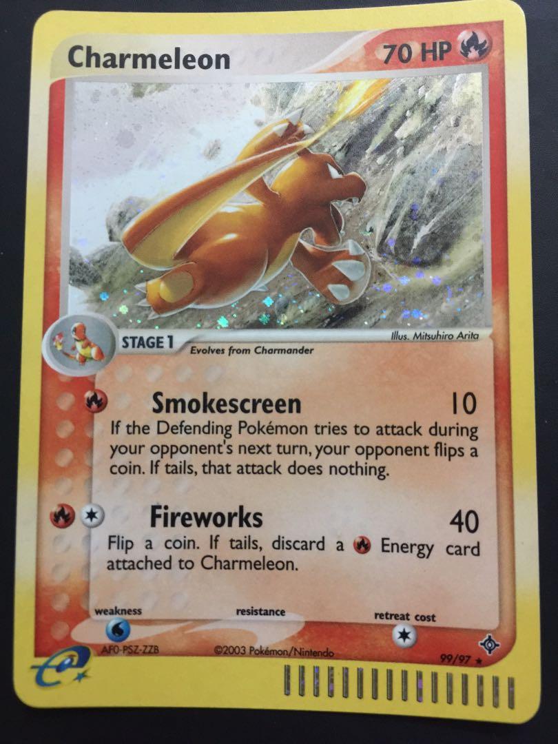 Pokemon TCG Charmeleon 99/97 Holo Rare, Hobbies & Toys, Toys & Games on  Carousell