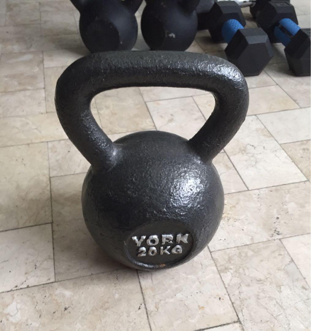 RUSH Classic Cast Iron York Kettlebell kg. CrossFit Strength and Conditioning , Sports Equipment, Other Sports Equipment and Supplies on Carousell