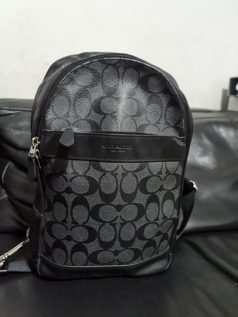 Coach Sling BackPack, Men's Fashion, Bags, Sling Bags on Carousell