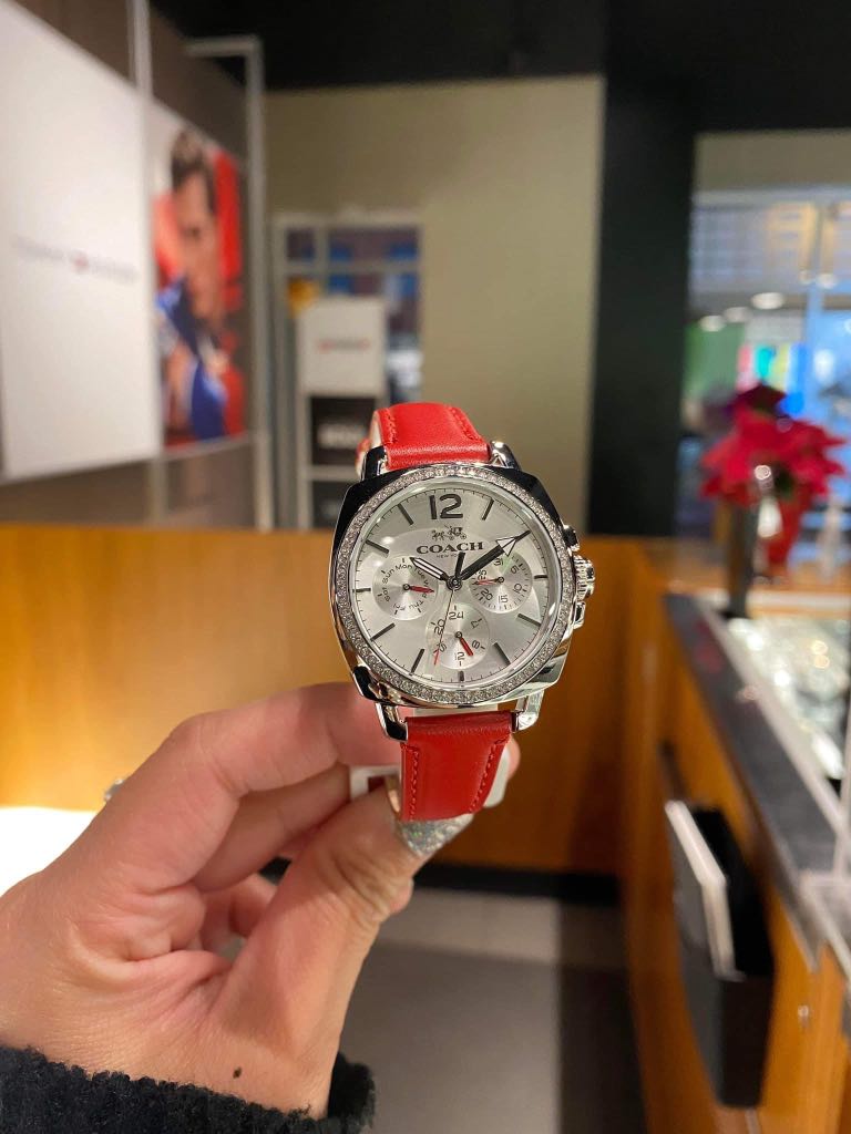Coach watch red store