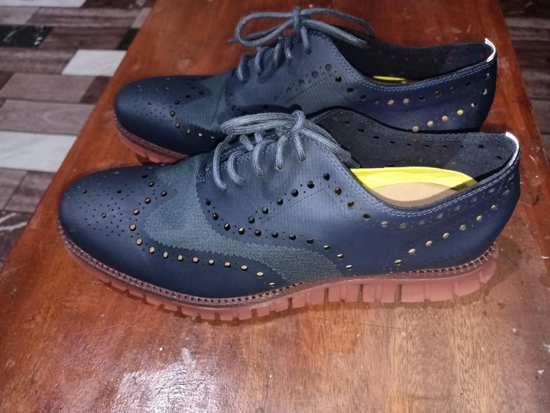 Cole Haan ZeroGrand No Stitch Wingtip Oxford Blazer Blue Men s