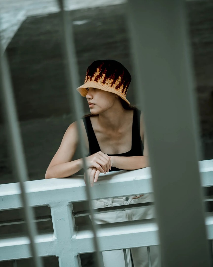 Flame bucket hat store