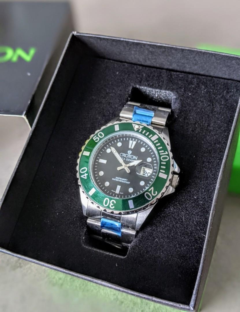 Croton Sea Diver Watch Japanese Movement Quartz, Men's Fashion, Watches