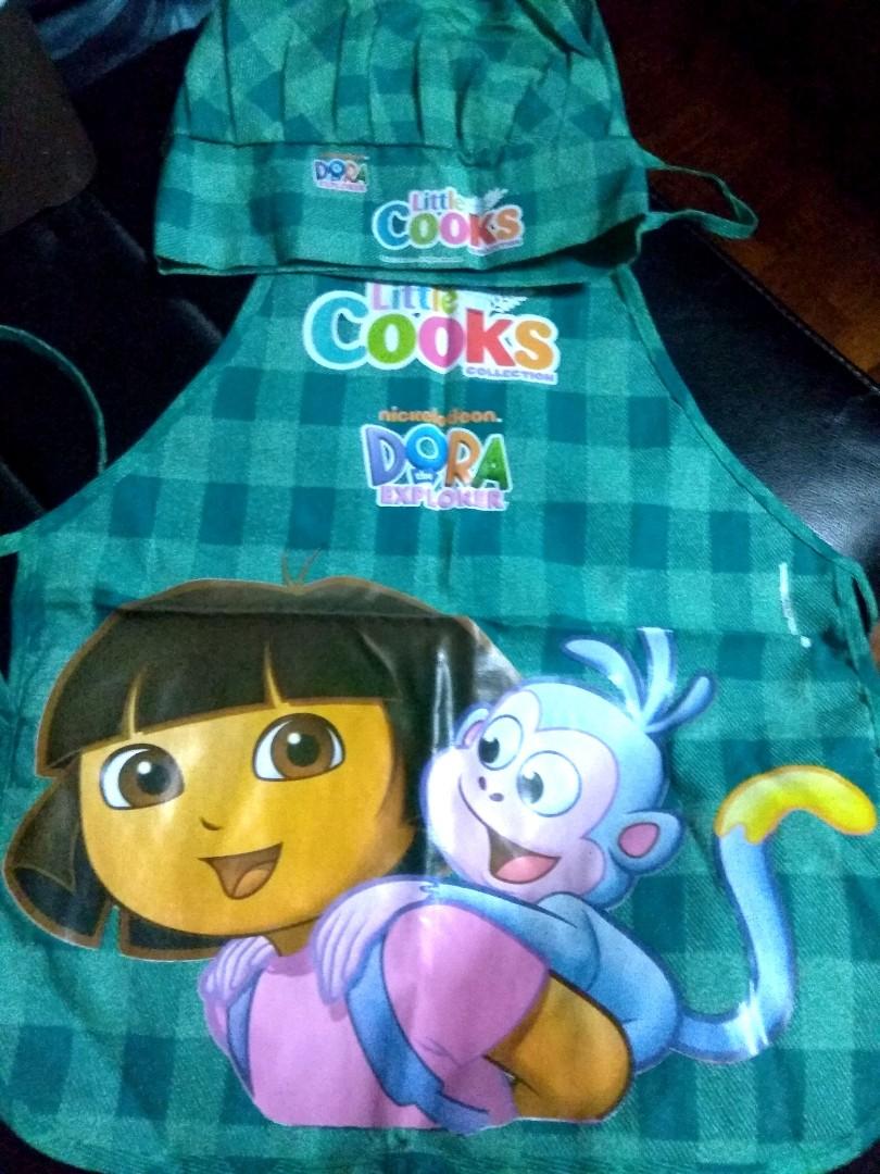 DORA THE EXPLORER Little Cooks Apron Chef Hat Hobbies Toys Toys