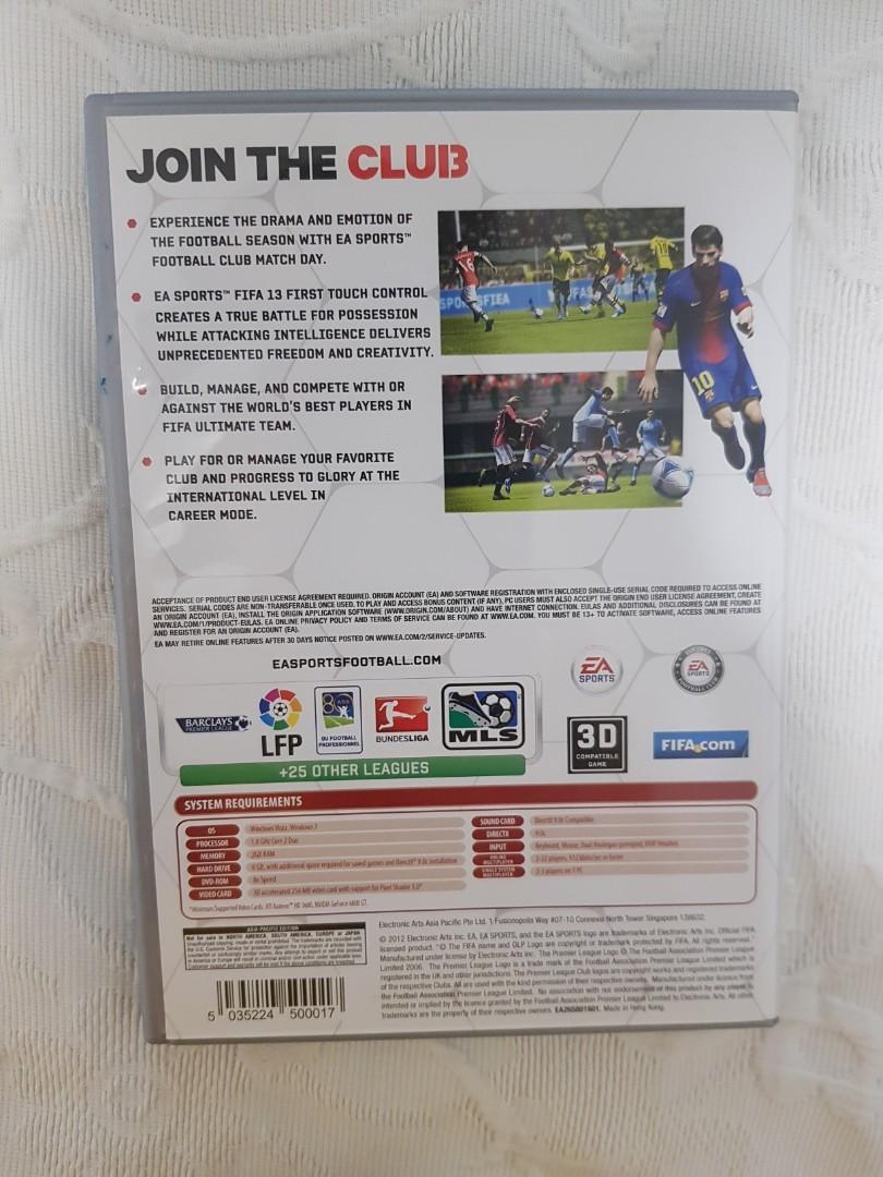 Jogo Fifa 13 Pc Dvd  Item Info & Eletro Ea-Sports Nunca Usado