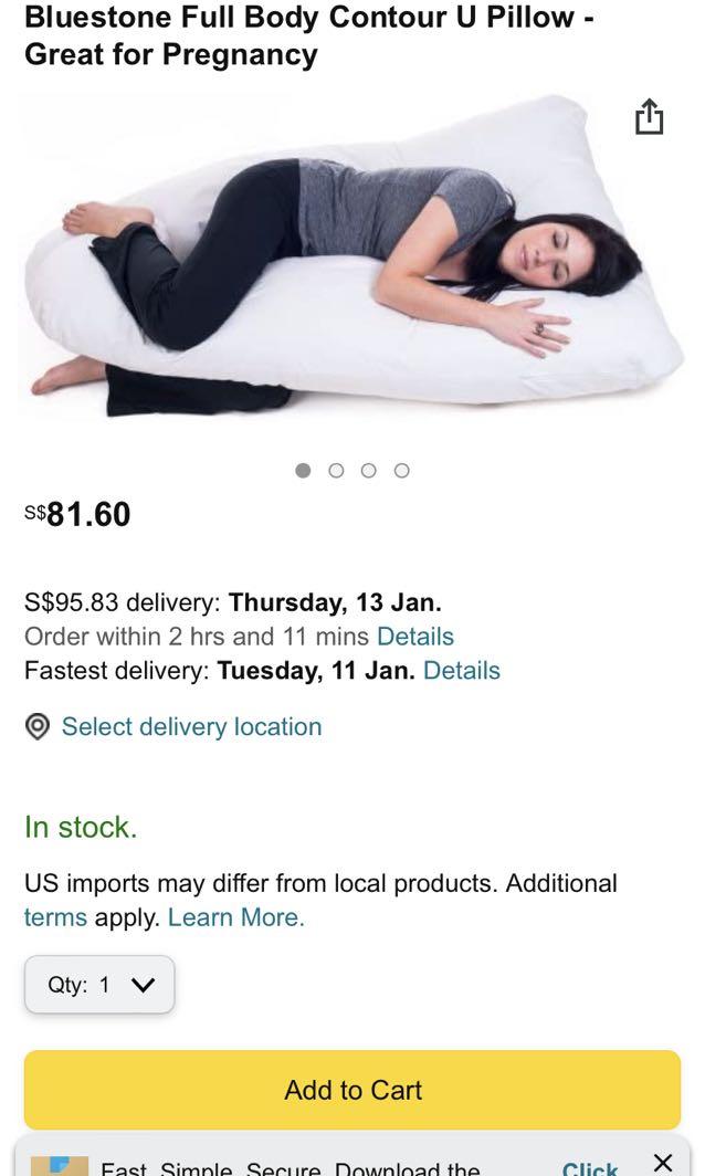 Full body contour pillow online