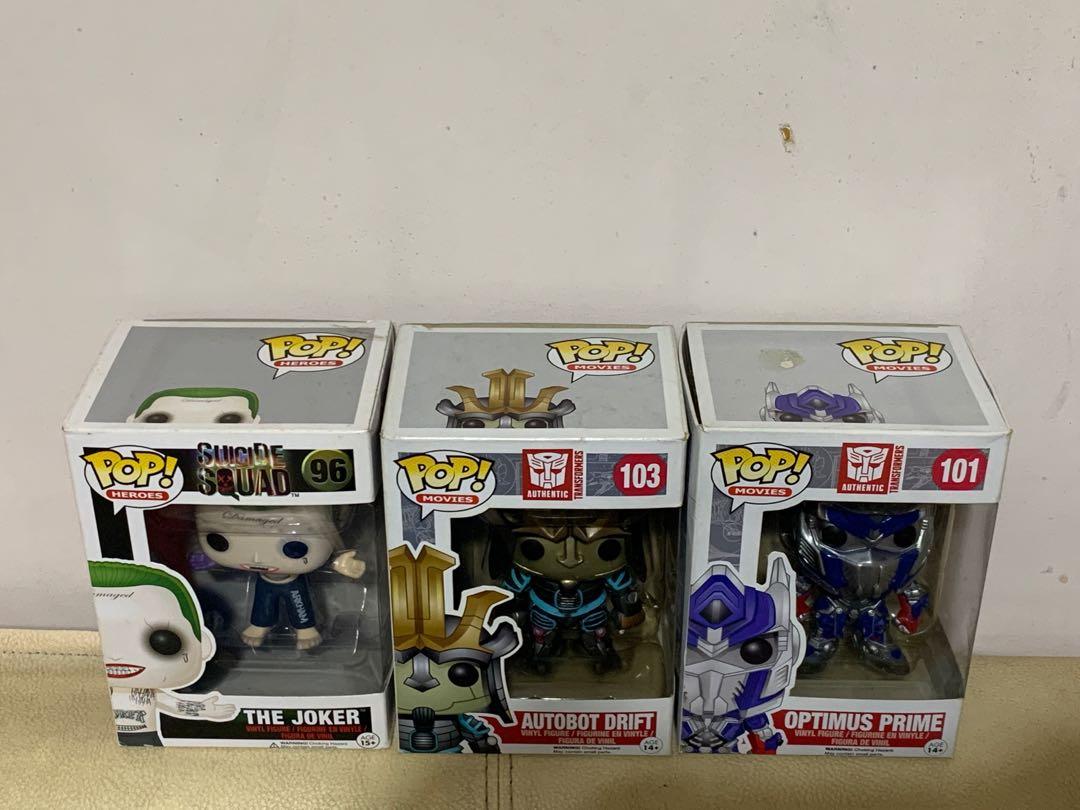 Rare Funko Pops Autobot Drift; Optimus Prime, Hobbies & Toys, Toys