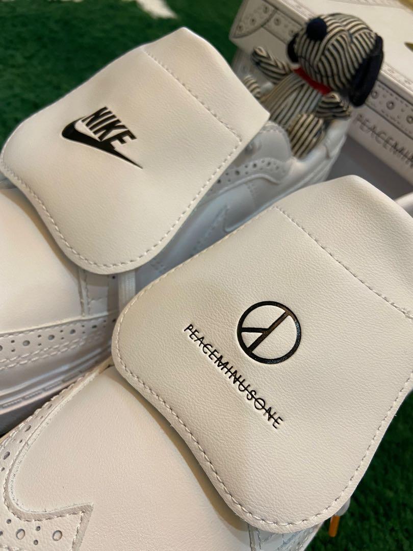 現貨GD權志龍x Nike Kwondo1 “white” Peaceminusone 聯名可卸式外翻鞋 