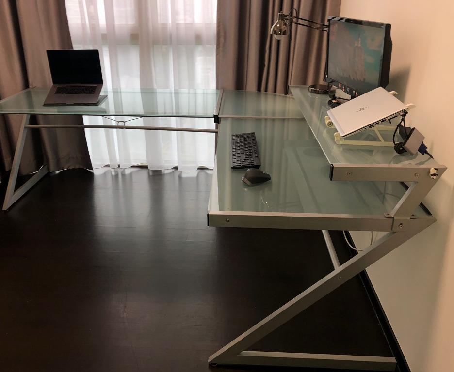 Generous Home Office Desk Freedom Zed Series Lshape, Furniture