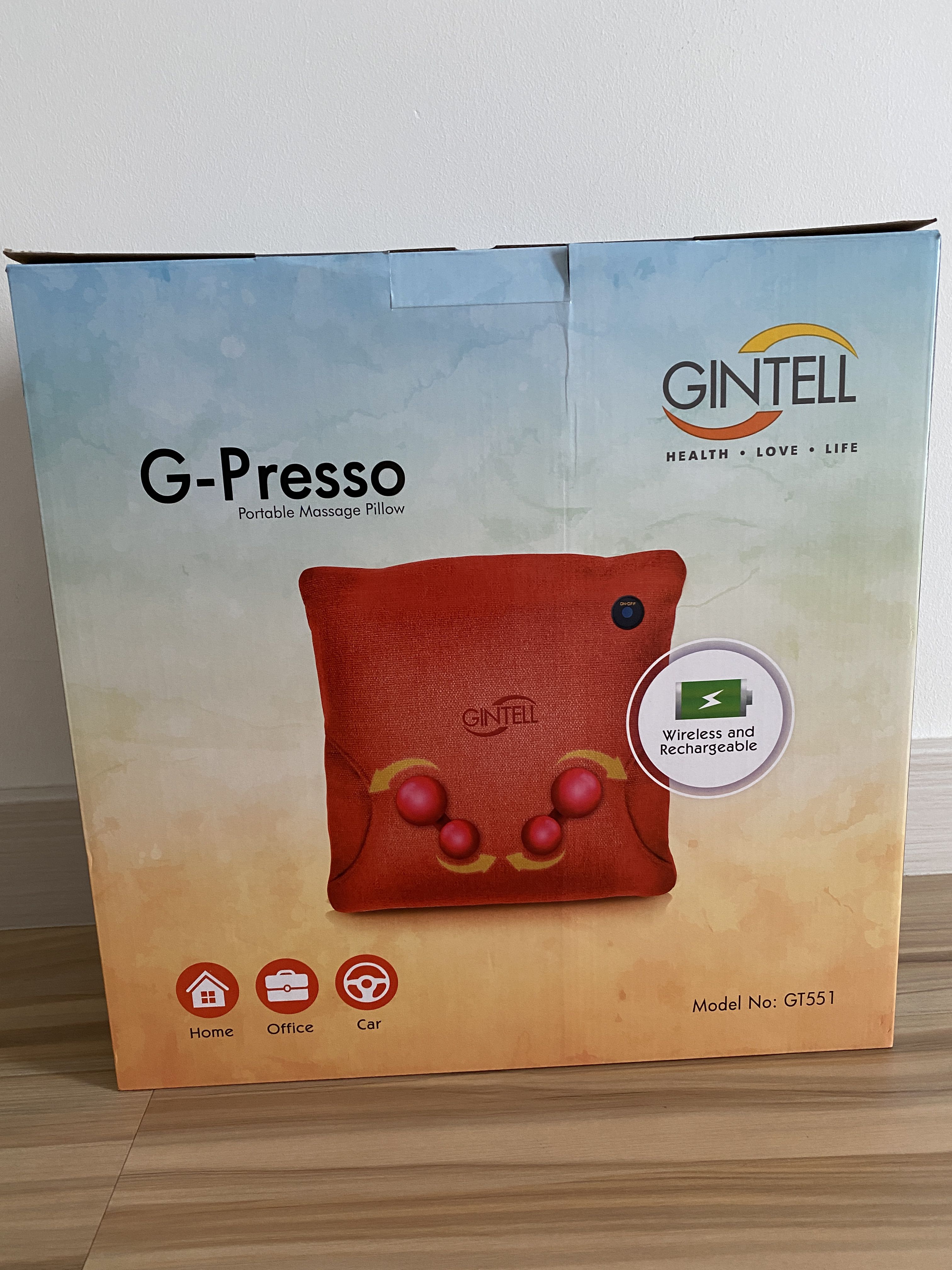Gintell G presso Portable Massage Pillow Health Nutrition